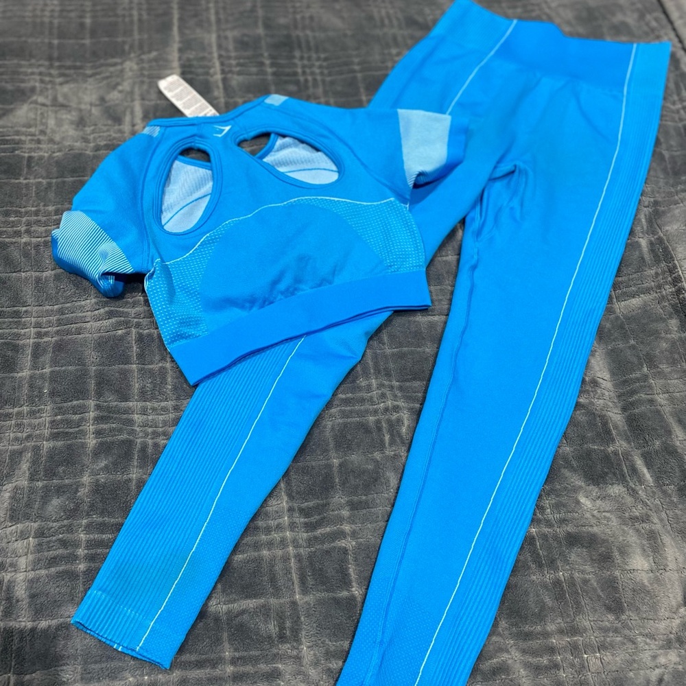 Gym Shark Neon Collection Blue Set